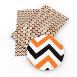 Orange & Black Chevron