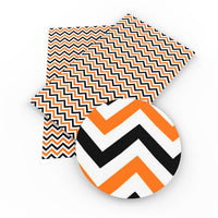 Orange & Black Chevron