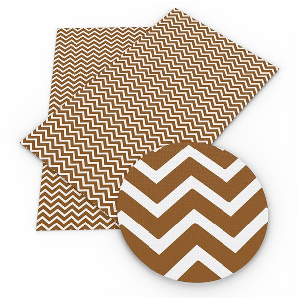 Brown and White Chevron