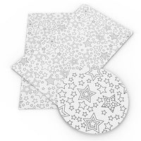 Star Print Coloring Book Vinyl