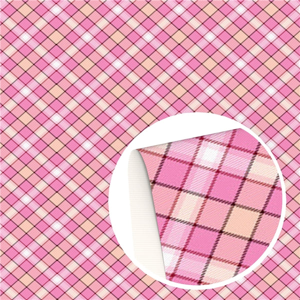 Pink Checker Print