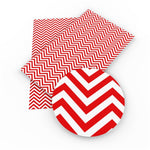 Red and White Chevron