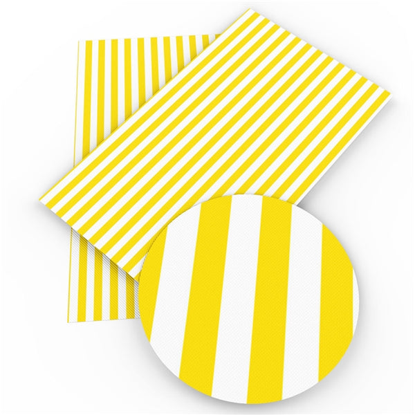 Yellow & White Stripes