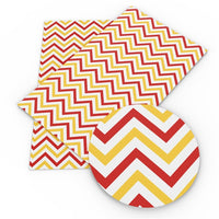 Yellow & Red Chevron