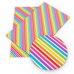 Rainbow Striped White