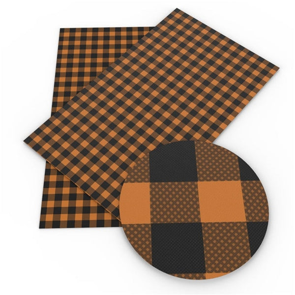 Orange Buffalo Plaid