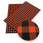 Dark Orange Buffalo Plaid