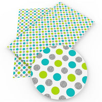 Blue Green Polka Dot