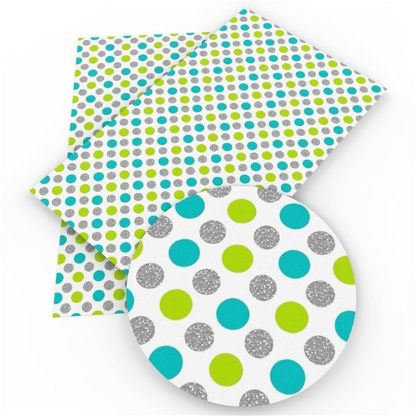 Blue Green Polka Dot