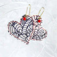 Heart Earring Embroidery File